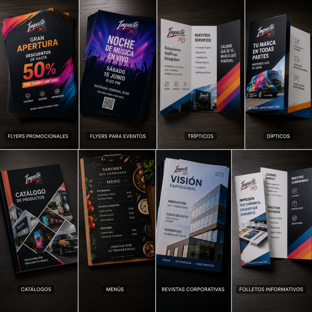 Flyers, Brochures y Material Publicitario